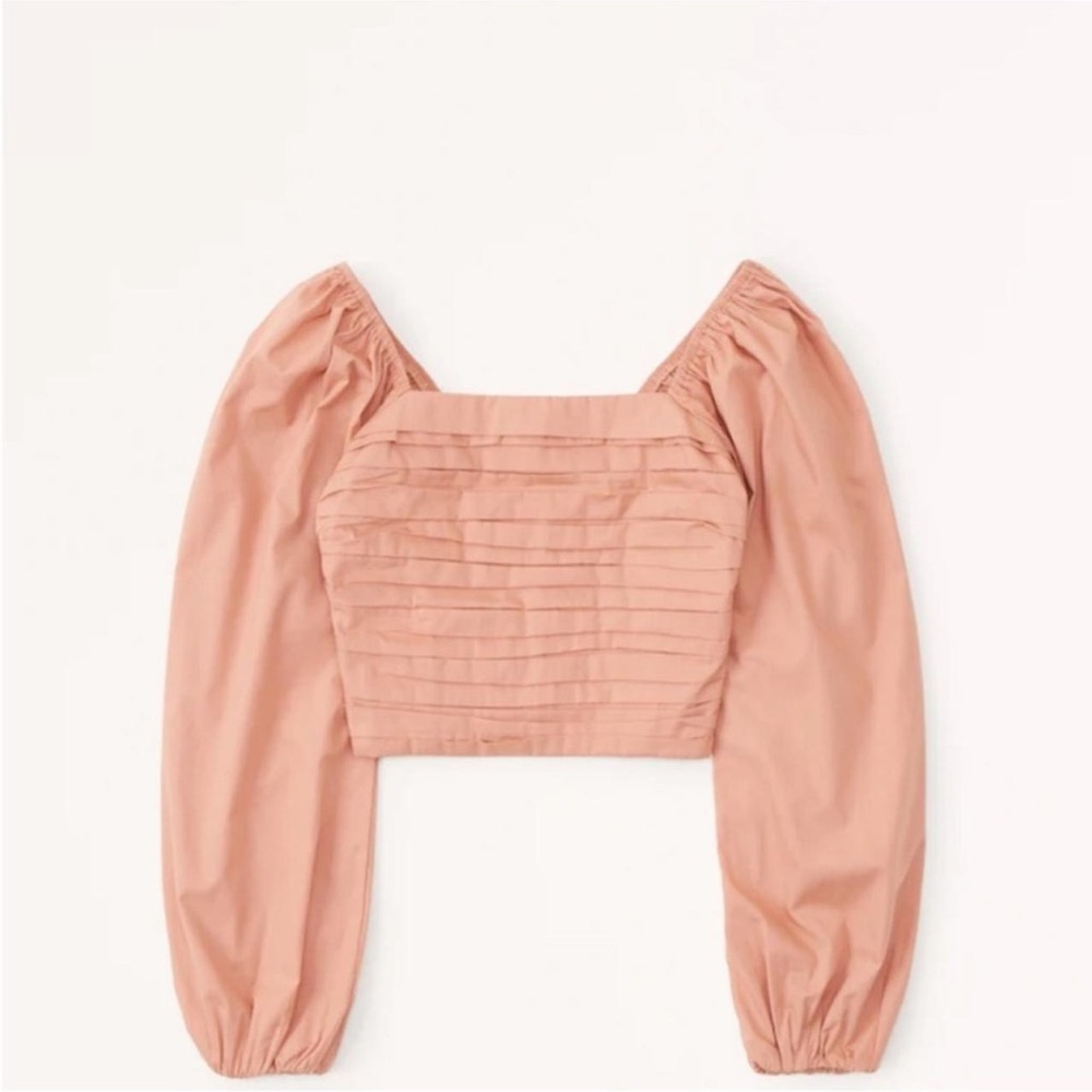 Abercrombie & Fitch rust long sleeve top